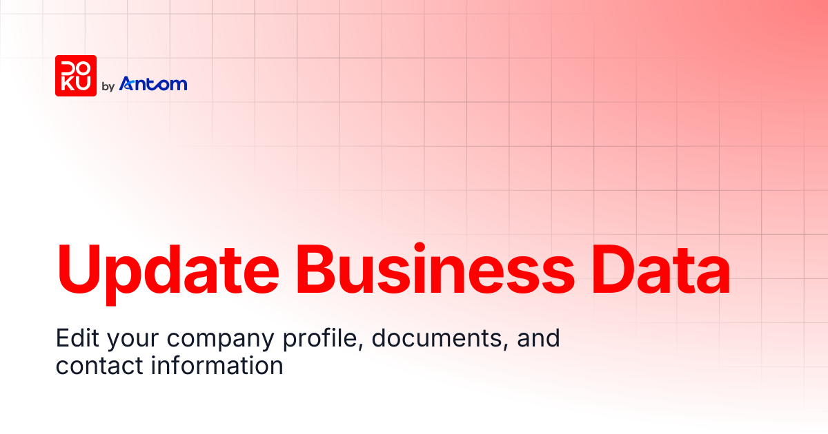 Update Business Data | DOKU Docs